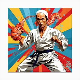 Karate Man Canvas Print