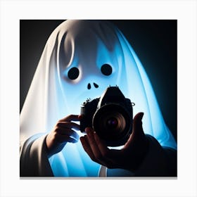 Ghost With A Camera 1 Canvas Print