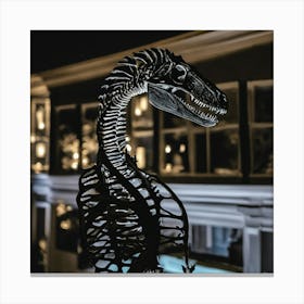 T-Rex Skeleton Canvas Print