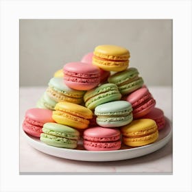 Macarons Kitchen Canvas Print