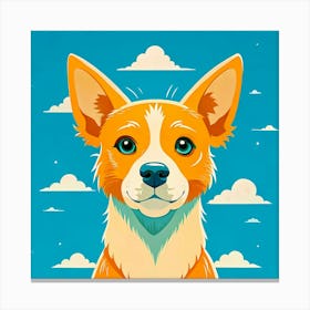 Corgi Dog Canvas Print