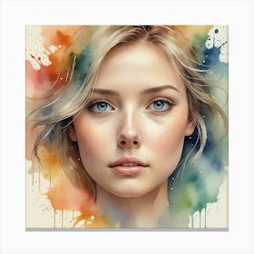 Watercolor Painting 12 Canvas Print