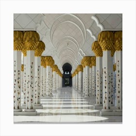 Sheikh Zayed Grand Mosque Canvas Print