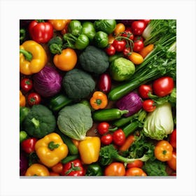 Colorful Vegetables Canvas Print