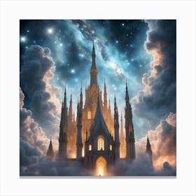 Castle In The Clouds 5 Canvas Print