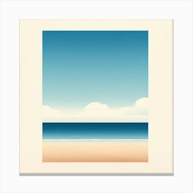 The Beach Sea Sky Cloud Canvas Print