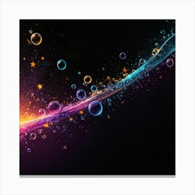 Abstract Bubbles Canvas Print