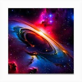 Galaxy In Space 7 Canvas Print