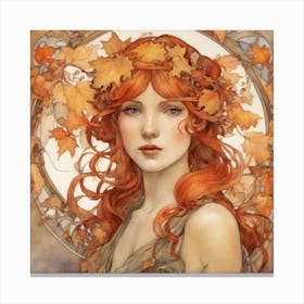 Autumn fairy Canvas Print