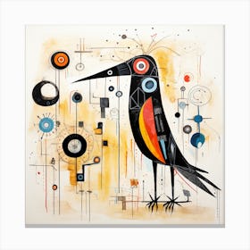 Bird With A Brain Canvas Print