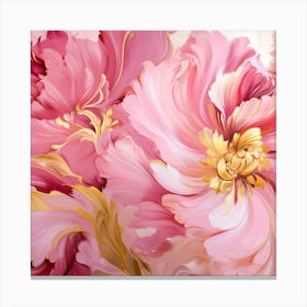 Pink Flowers Wallpaper 1 Canvas Print