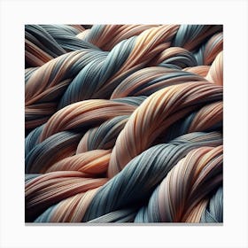 Elegant textures of intertwining 2 Canvas Print