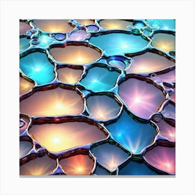 Colorful Water Ripples Canvas Print