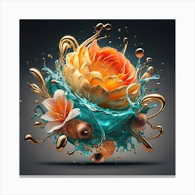 Water Splash Canvas Print