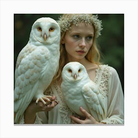 Two Owls Canvas Print