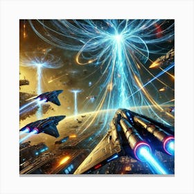 Starblade Interceptors Energy Siphon Canvas Print