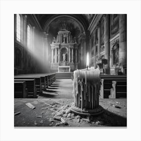 The flame of faith Canvas Print