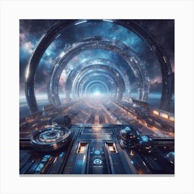 Futuristic Spaceship 19 Canvas Print