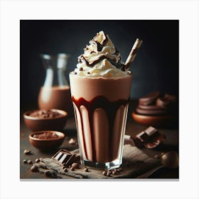 Chocolate Milkshake 1 Canvas Print