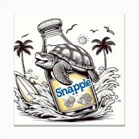 Snapple Turtle Canvas Print