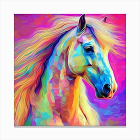 Colorful Horse Painting 1 Canvas Print