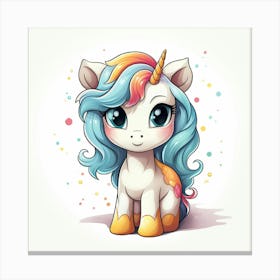 Cute Unicorn 368 Canvas Print