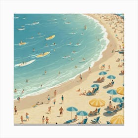 Day At The Beach 13 Canvas Print