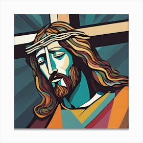 Jesus On The Cross Canvas Print