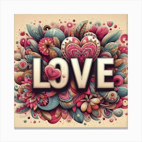 I Love you Canvas Print