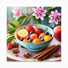 Fruit Bowl Canvas Print