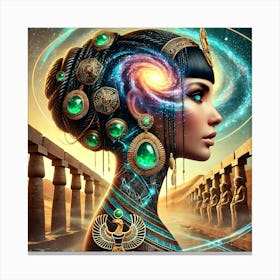 Egyptian Goddess Abstraction Canvas Print