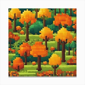 Pixel Art 2 Canvas Print