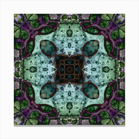 Pattern Of Purple Bubbles 1 Canvas Print