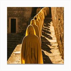 Yellow Monks Canvas Print