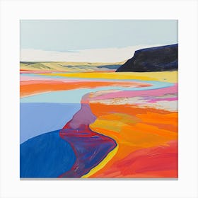 Colourful Abstract Yellowstone National Park 3 Canvas Print