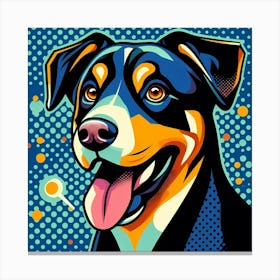 Rottweiler Pop Art Canvas Print