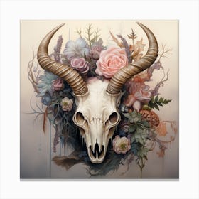 Skull Of A Longicorn Canvas Print