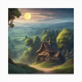 House In The Forest Canvas Print