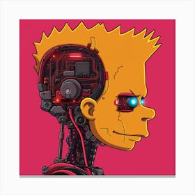 Simpsons Robot Canvas Print