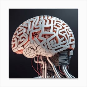 Brain Of A Robot Canvas Print