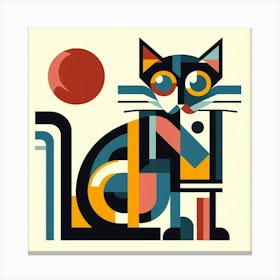 Abstract Cat 4 Canvas Print