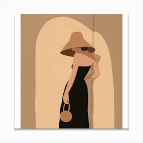 Hat And Dress Canvas Print