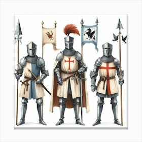 Medieval knight 8 Canvas Print