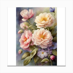 Peonies Canvas Print