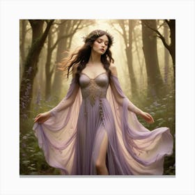 Fairy In The Woods 2 Canvas Print