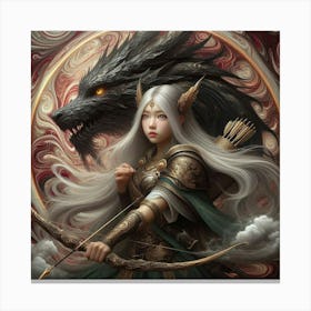 Elven Warrior 8 Canvas Print