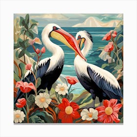 Bird In Nature Pelican 1 Canvas Print