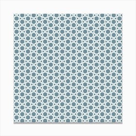 Dentelle de Flocons de Neige Bleu seamless pattern Canvas Print