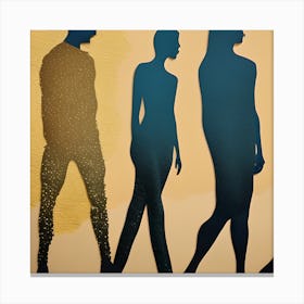 Silhouette Movement Canvas Print