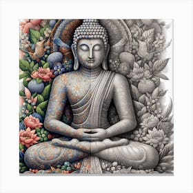 Buddha In Meditation 1 Canvas Print